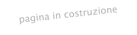 pagina in costruzione